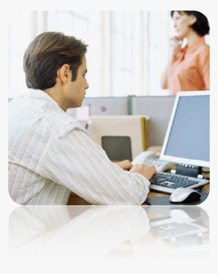 Office Worker - Office Workers At Desk, HD Png Download