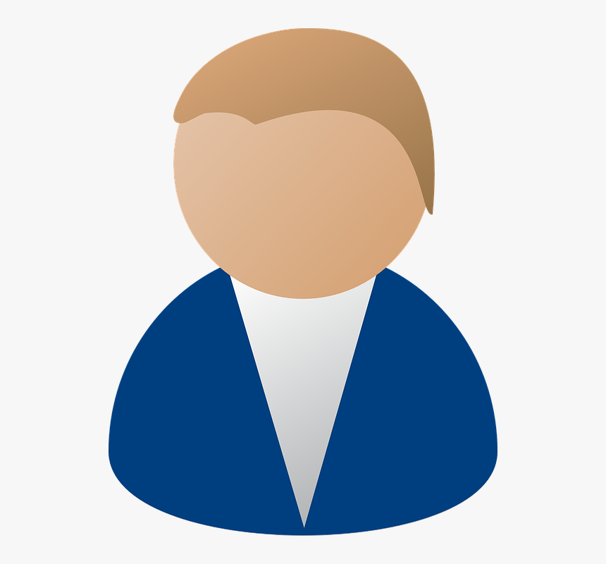 Business, Worker, Person, Businessman, Work, Office - Cartoon Head And Shoulders, HD Png Download