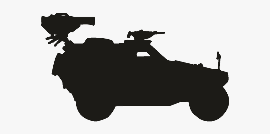 Jeep Wrangler Car Humvee Wall Decal - Army Jeep Silhouette, HD Png Download