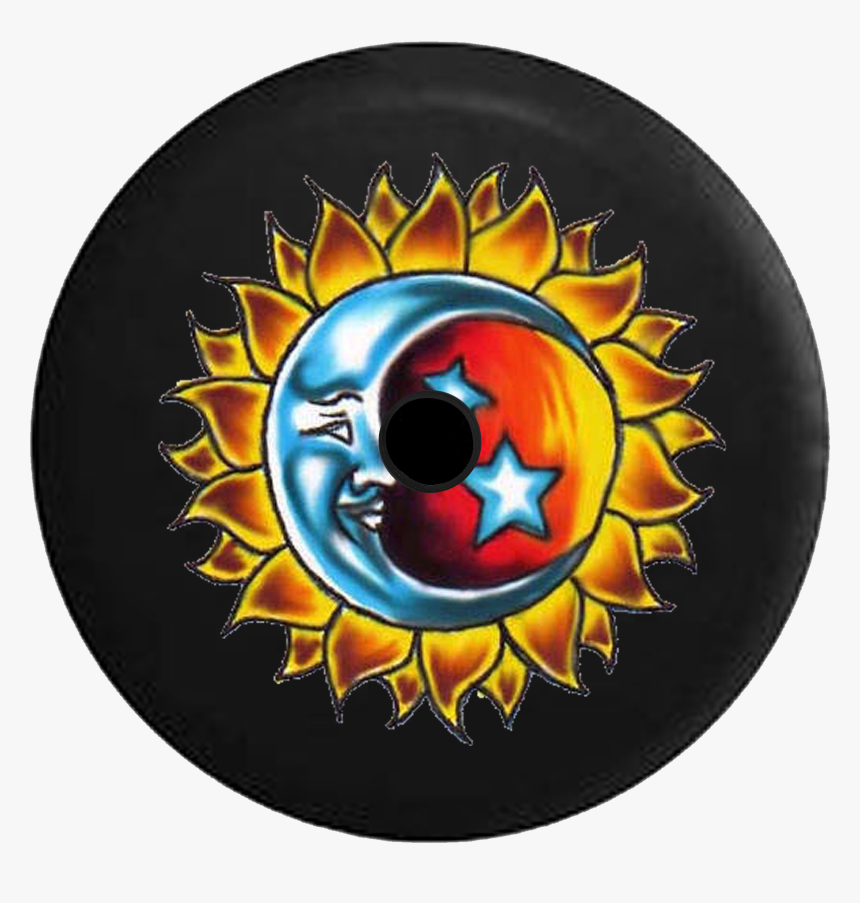 Night Stars Png -jeep Wrangler Jl Backup Camera Sun - Moon, Transparent Png