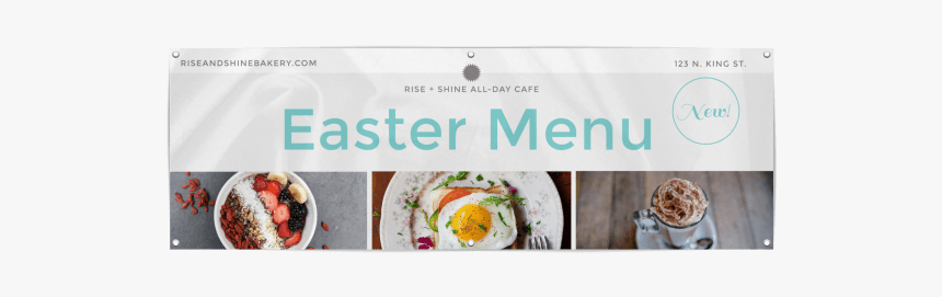 Easter Menu Banner Template Preview - Multimedia Software, HD Png Download