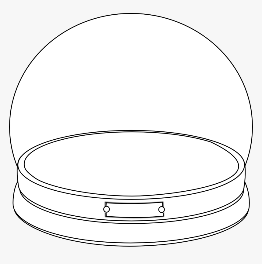 Snowglobeempty Bw - Circle, HD Png Download