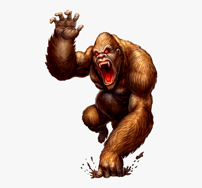 Transparent Angry Gorilla Png - D&d 5e Giant Ape, Png Download