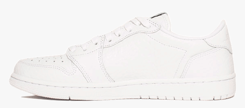 Air Jordan Sneakers 1 Low No Swoosh White 872782- - Walking Shoe, HD Png Download