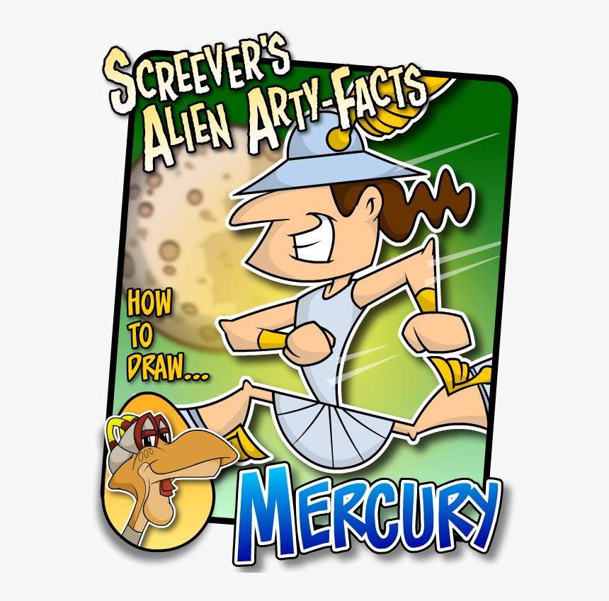A New Screever S Alien Arty-facts - Cartoon, HD Png Download