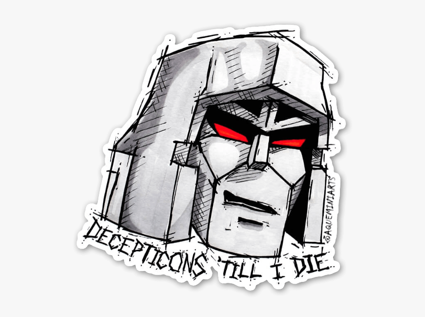 Decepticons Till I Die Sticker - Sketch, HD Png Download