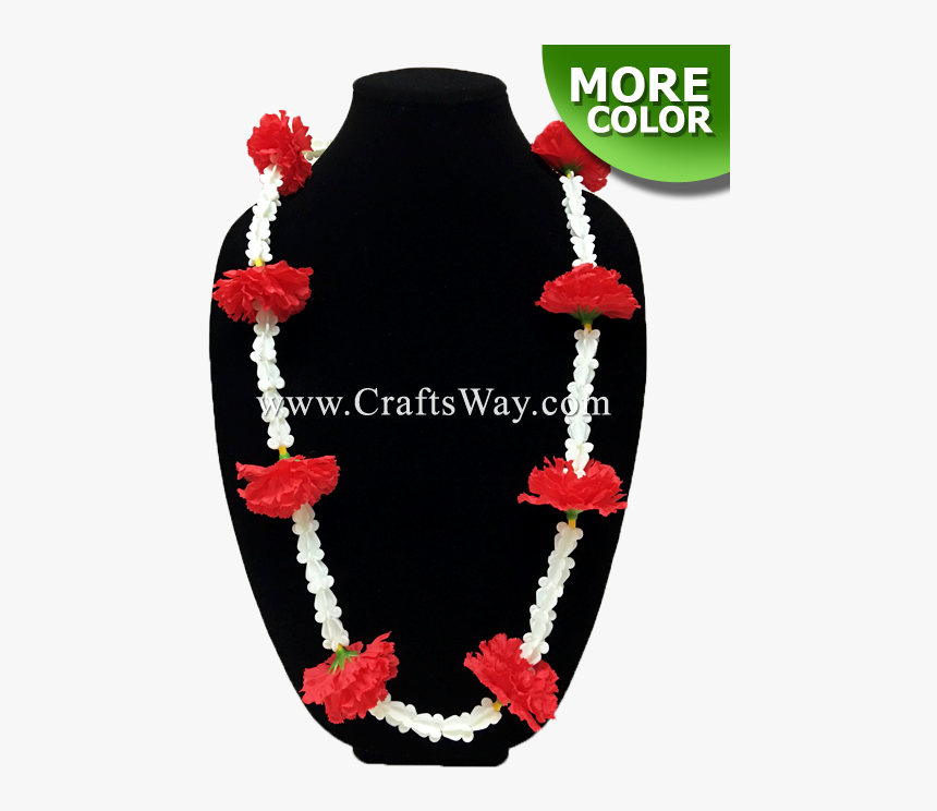 Silk Carnation & Crown Flower Lei - Bead, HD Png Download