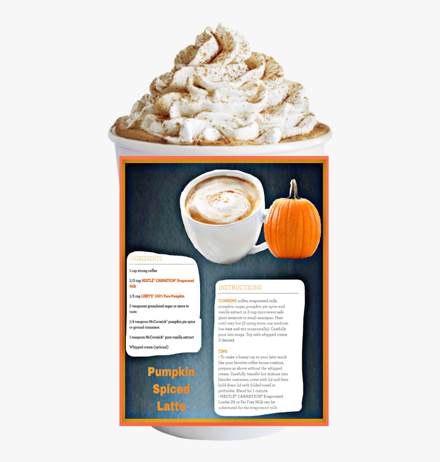 Starbucks Pumpkin Spice Latte , Transparent Cartoons - Pumpkin Spice Latte Starbucks, HD Png Download
