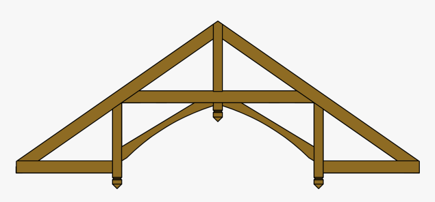 Decorative Beam Png - Roof Truss Clipart, Transparent Png