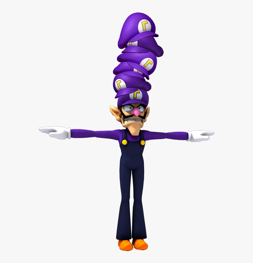 Waluigi S Hat On Waluigi S Hat On Waluigi S Hat On - T Pose Fortnite Png, Transparent Png