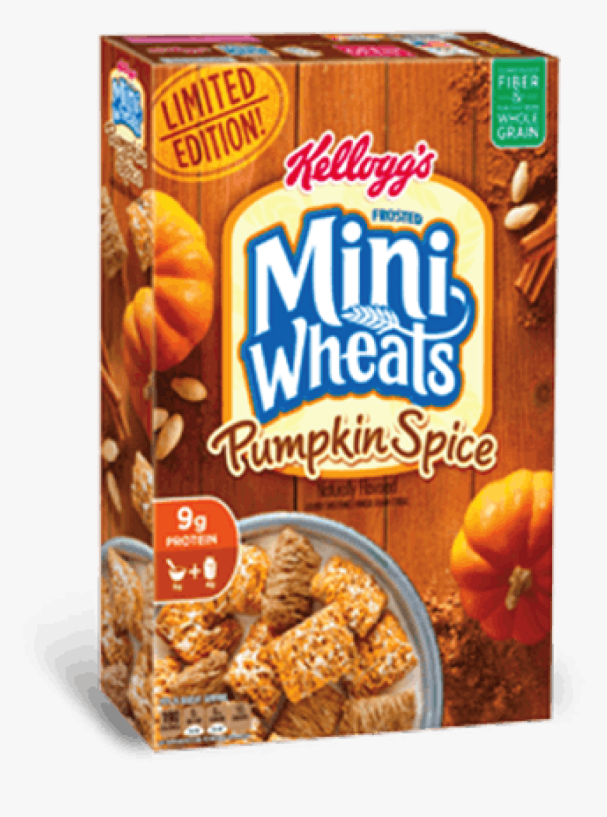 Transparent Pumpkin Spice Latte Png - Kellogg's Mini Wheats Pumpkin Spice Cereal, Png Download