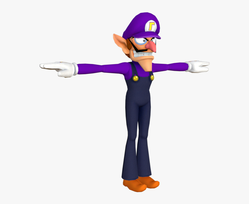 Download Zip Archive - Mario Party Waluigi Model, HD Png Download