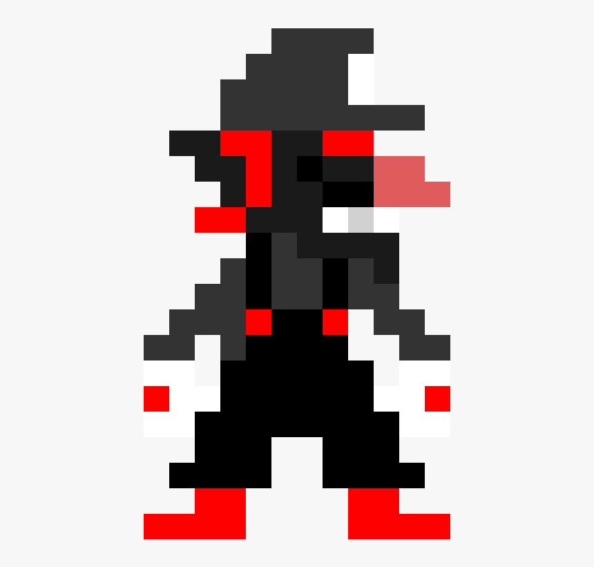 8 Bit Waluigi Pixel Art, HD Png Download