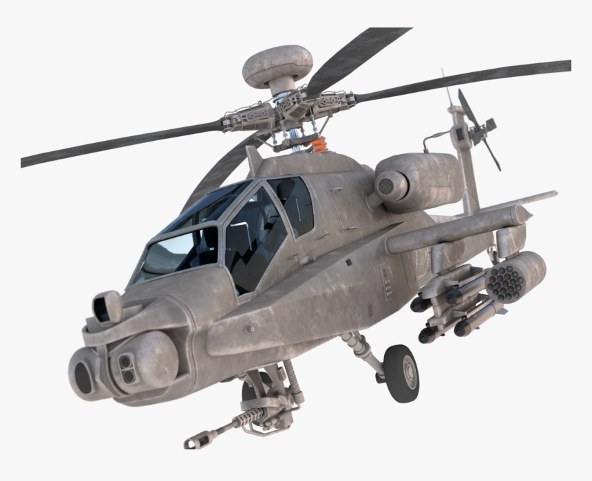 Helicopter Png - Ah 64 Longbow Model, Transparent Png