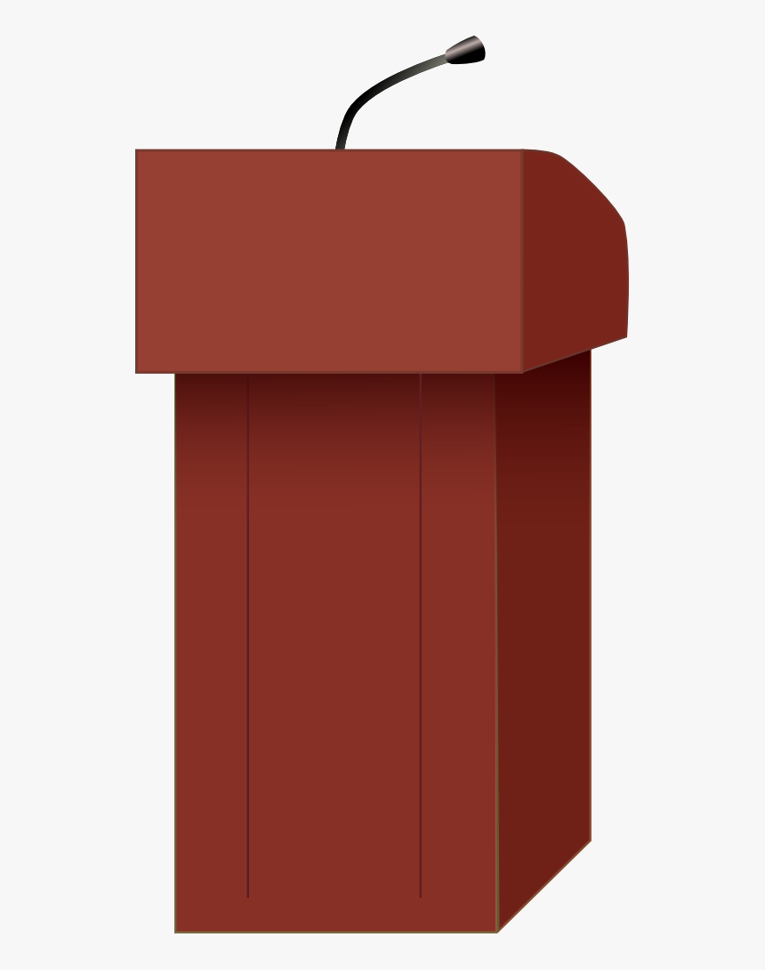 Angle,lectern,red - Podium Clip Art, HD Png Download