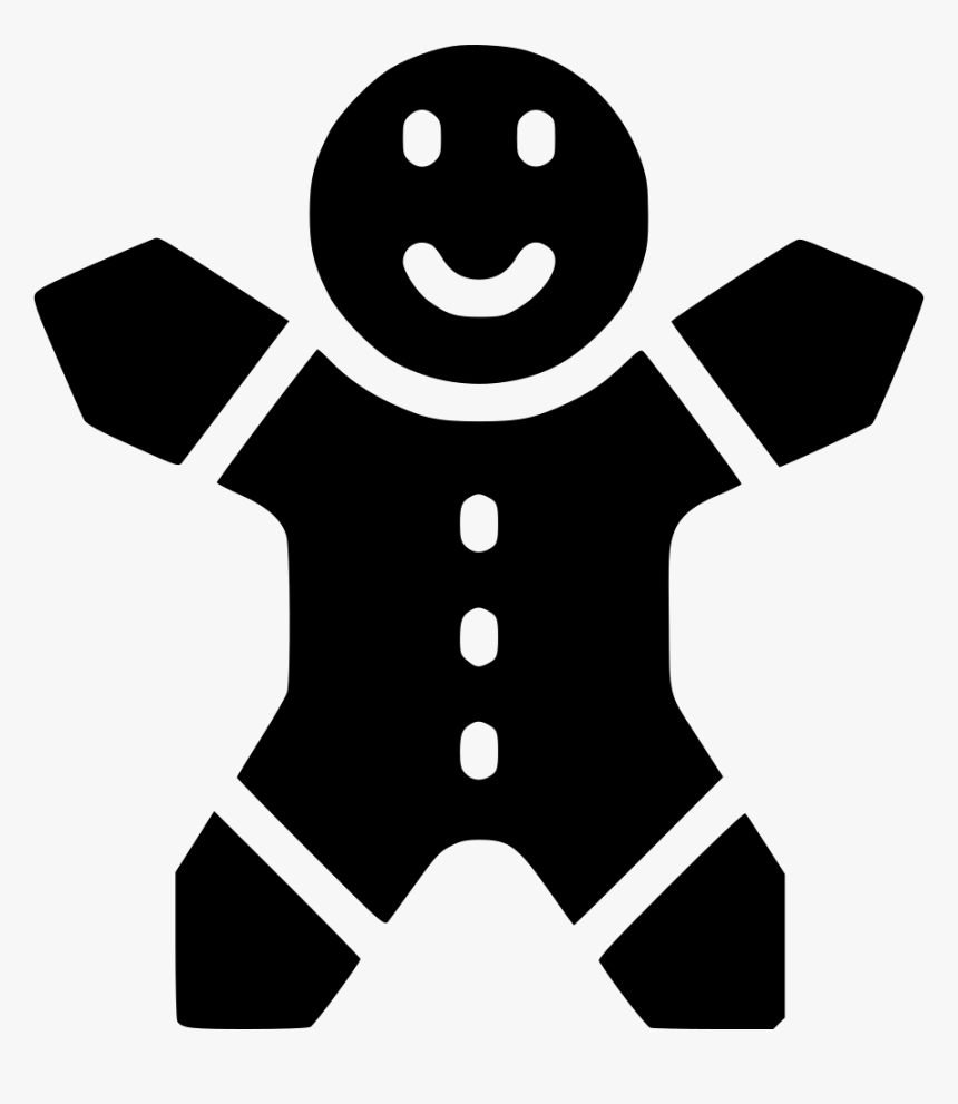 Christmas Cookie Ginger Man - Gingerbread Man, HD Png Download