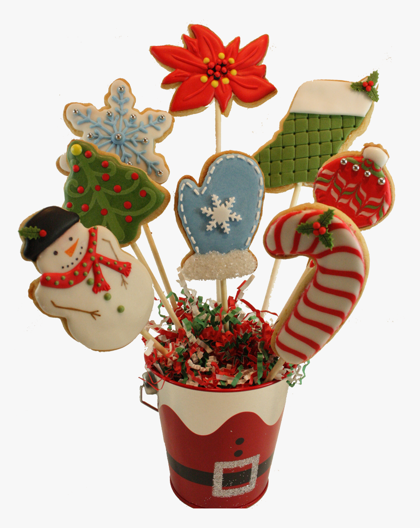 Christmas Cookie Bouquet , Png Download - Christmas Cookie Bouquet, Transparent Png