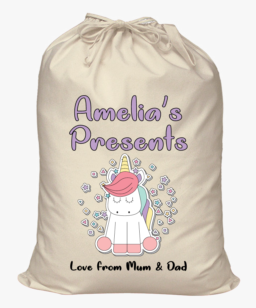 Transparent Santa Bag Png - Drawstring Canvas Bags Large, Png Download