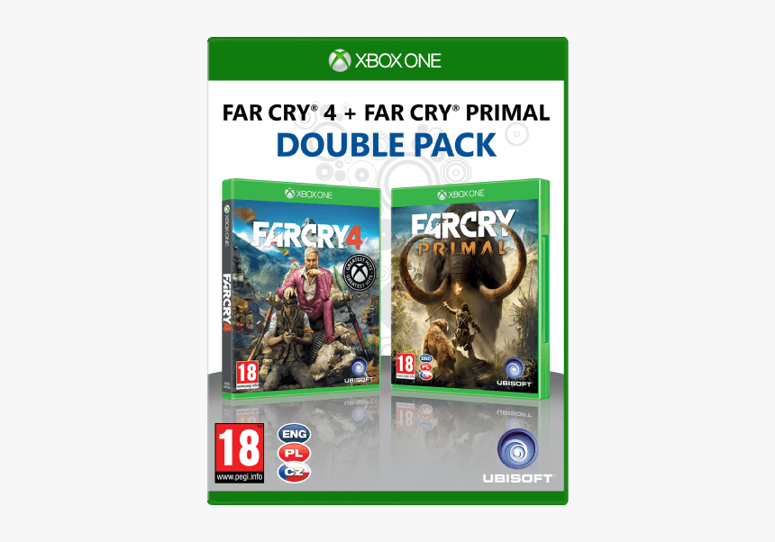 Ubisoft 2 Hry Pro Xbox One - Far Cry 4 Far Cry Primal Xbox One, HD Png Download