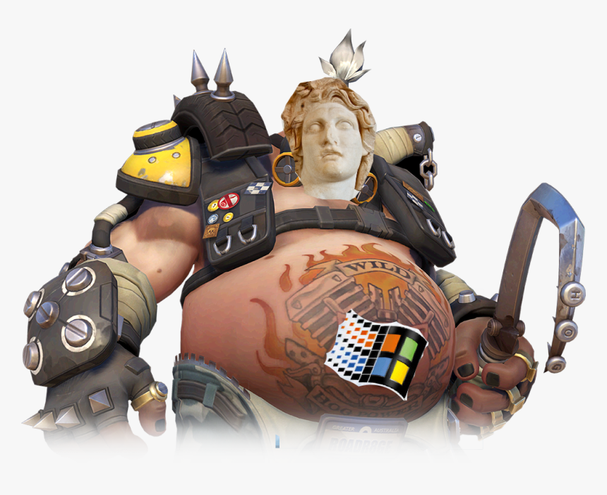 Transparent Vaporwave Bust Png - Roadhog Overwatch, Png Download