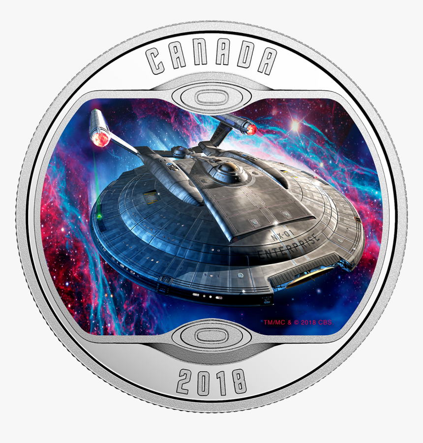 Star Trek Enterprise Nx - Star Trek Coins Glow In The Dark, HD Png Download
