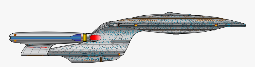 Uss Enterprise Starboard View, HD Png Download