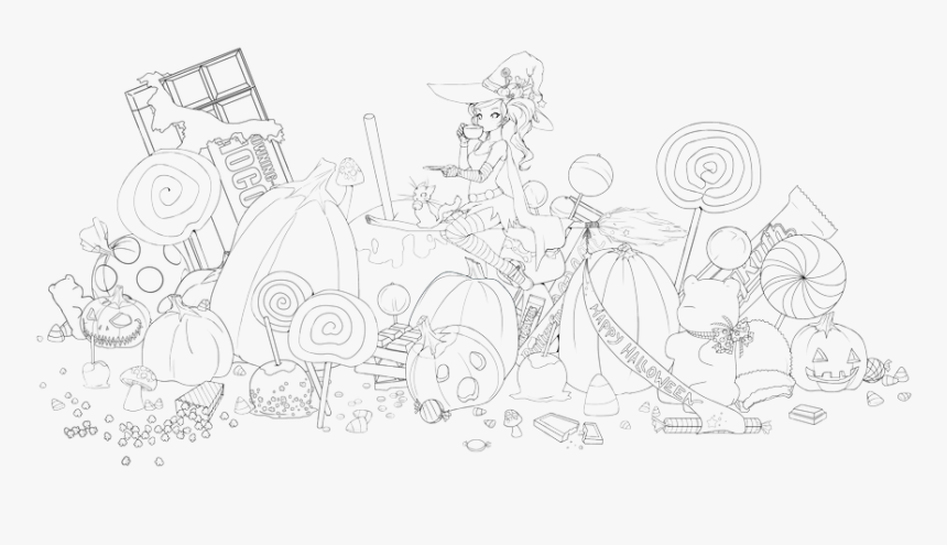 Milky Way Candy Bar Lineart - Line Art, HD Png Download