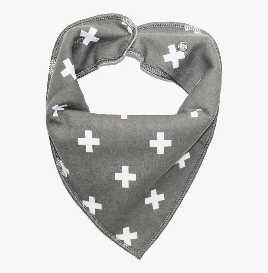 Grey Cross Print Dog Bandana - Kerchief, HD Png Download