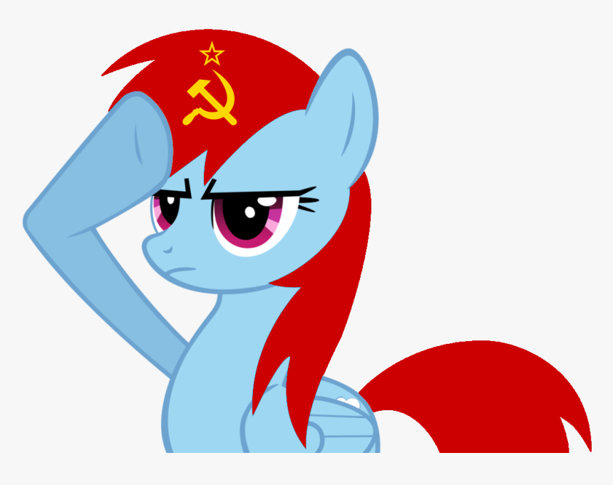 Little Poney Ussr - Rainbow Dash Salute, HD Png Download