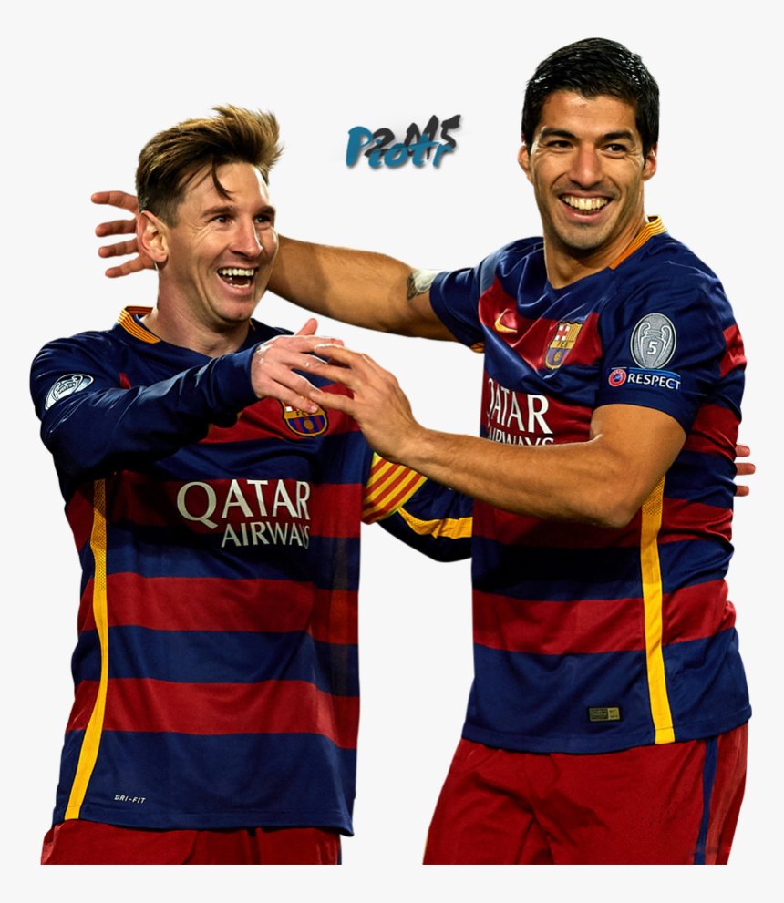 Lionel Messi Luis Suarez - Messi Y Suarez Png, Transparent Png
