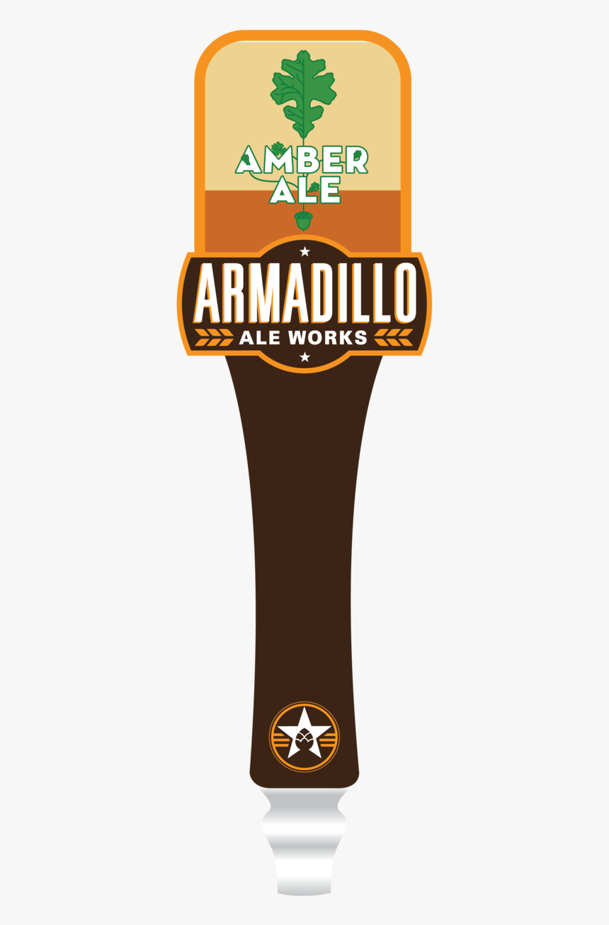 Amber Tap Handle Small - Armadillo Ale Works, HD Png Download