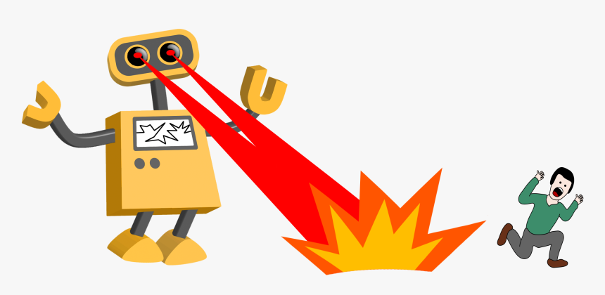 Transparent Giant Robot Png - Scared Person Clip Art, Png Download