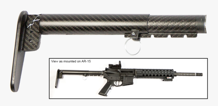Carbon Fiber Adjustable Stock, HD Png Download