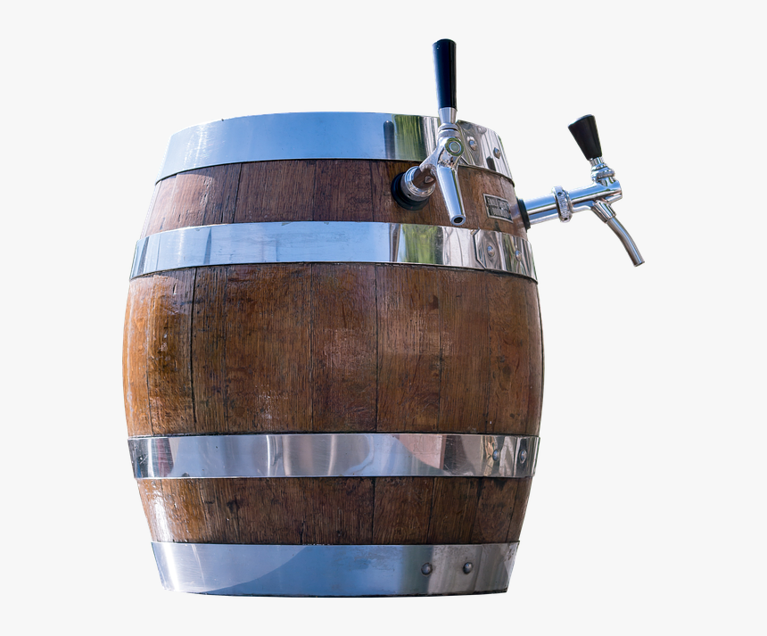 Barrel, Beer, Dispensing Line, Beer Keg, Wood, Tap - Wood Beer Keg Png, Transparent Png