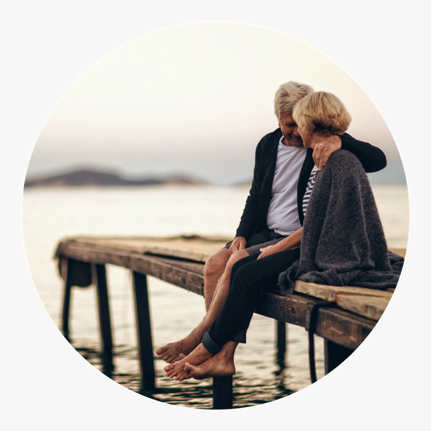 Picture - Couple On A Dock, HD Png Download