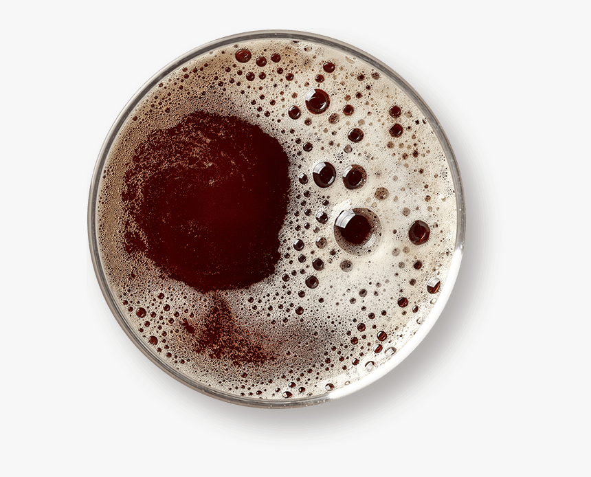 Glass Dark Beer Top View, HD Png Download