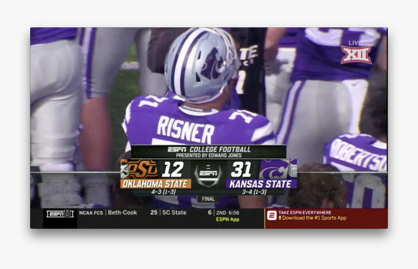 Oklahoma State At Kansas State - Player, HD Png Download