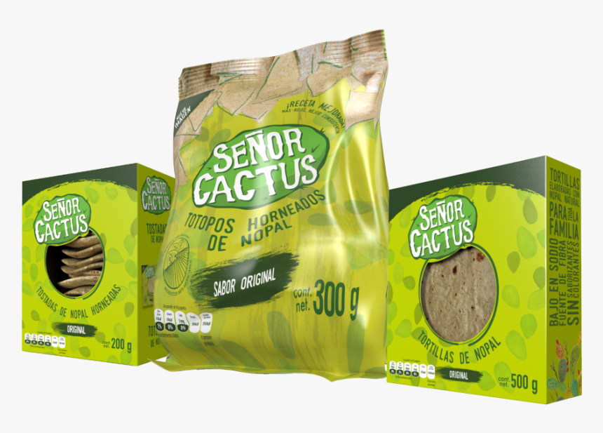 Totopos De Nopal Señor Cactus , Png Download - Señor Cactus, Transparent Png