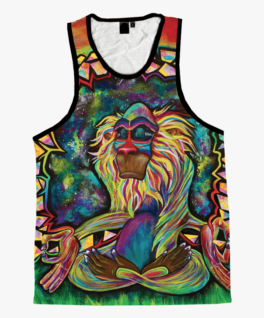 Meditating Rafiki Unisex Tank Top Tank Tops T6 X-small - Rafiki Meditating, HD Png Download