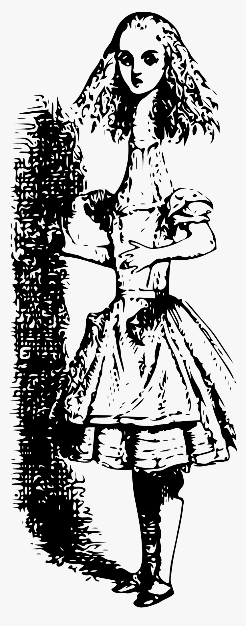 Alice In Wonderland - Alice In Wonderland Tenniel, HD Png Download