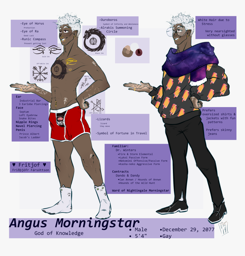 Angus Morningstar - Cartoon, HD Png Download
