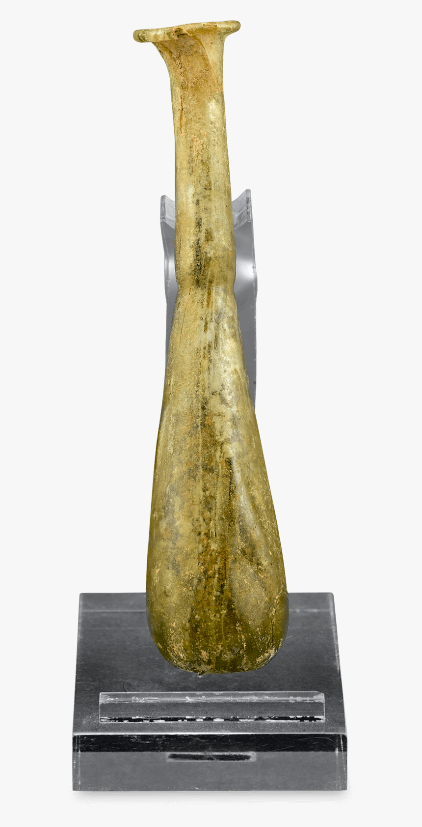 Ancient Roman Golden Glass Alabastron - Statue, HD Png Download