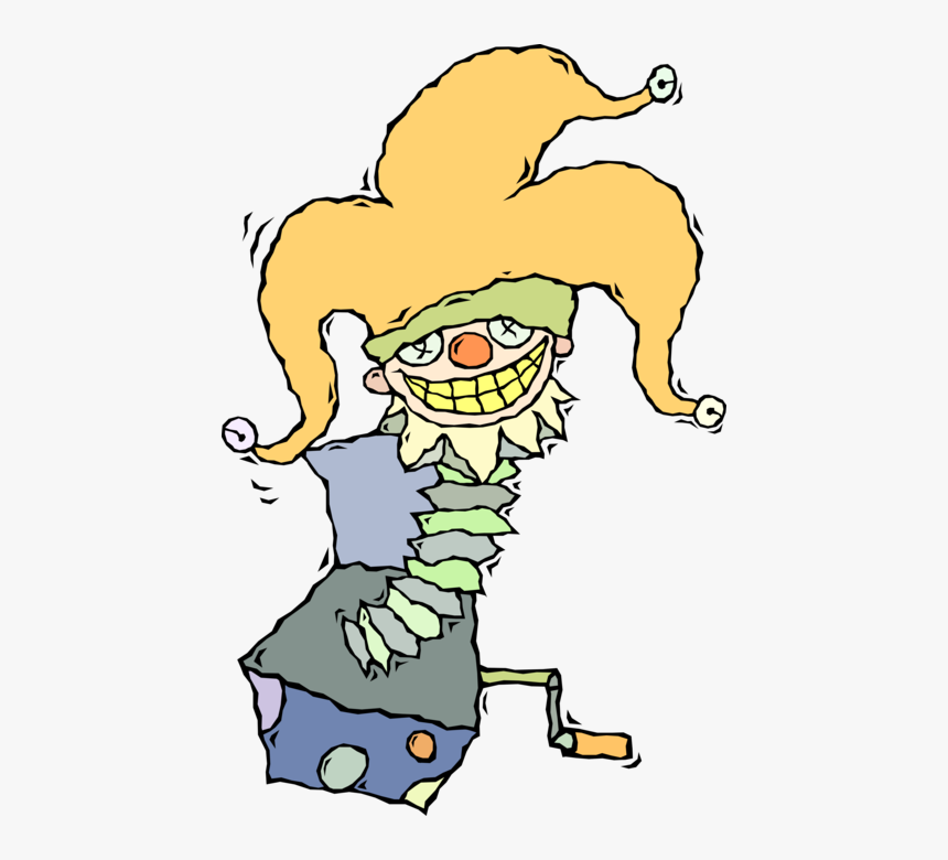 Vector Illustration Of Jack In The Box Plays Melody - Cartoon, HD Png Download