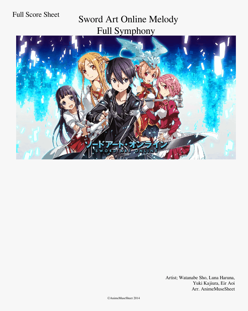 Sword Art Online Character Swords, HD Png Download