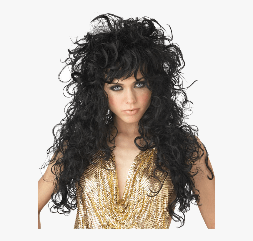 Seduction Black Wig - Female Rockstar Outfit Ideas, HD Png Download