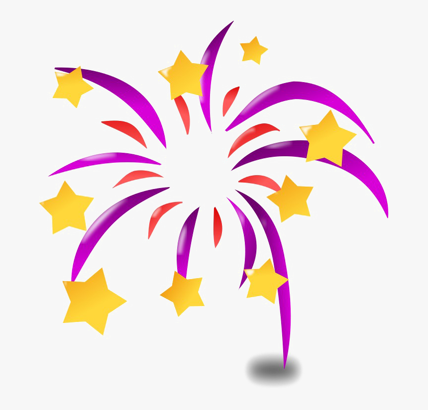 Fireworks Png Transparent Background - New Year Icon, Png Download
