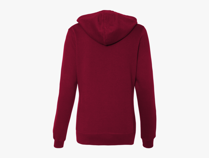 Maroon Hoodie Template Back, HD Png Download
