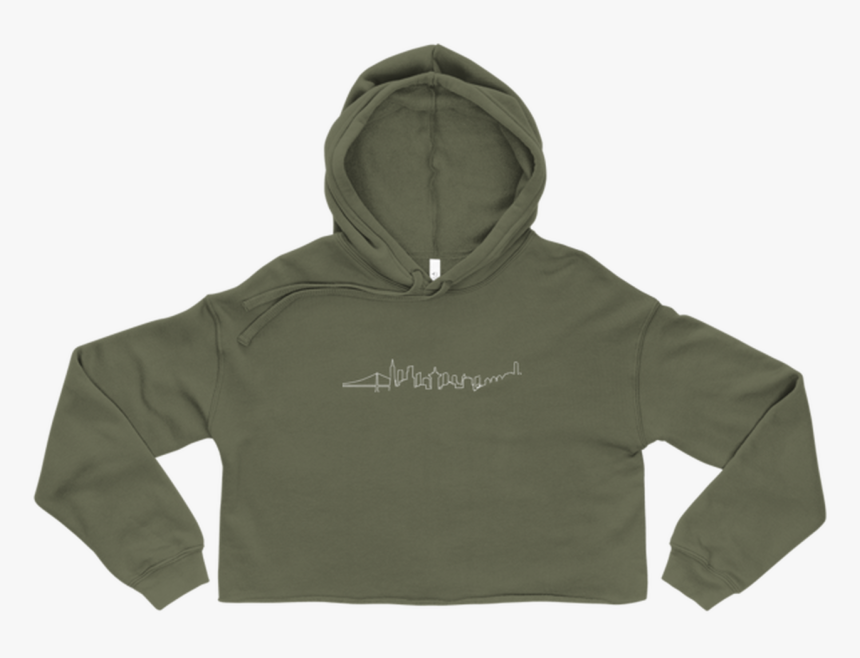 Crop Top Template Mockup Front Flat Military-green - Melanin Hoody Friends Font, HD Png Download