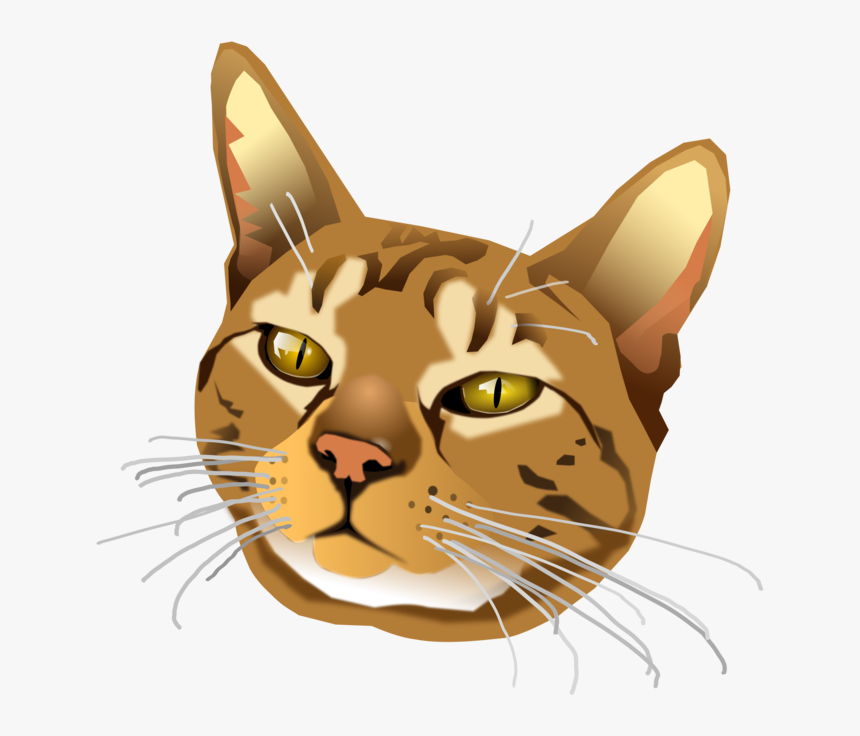 Fawn,head,art - Cat Yawns, HD Png Download