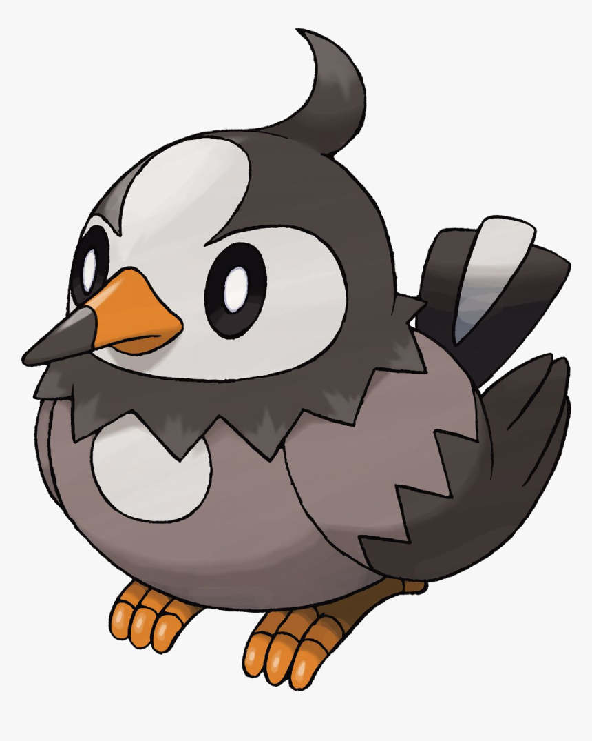 Via Bulbapedia - Starly Pokemon, HD Png Download